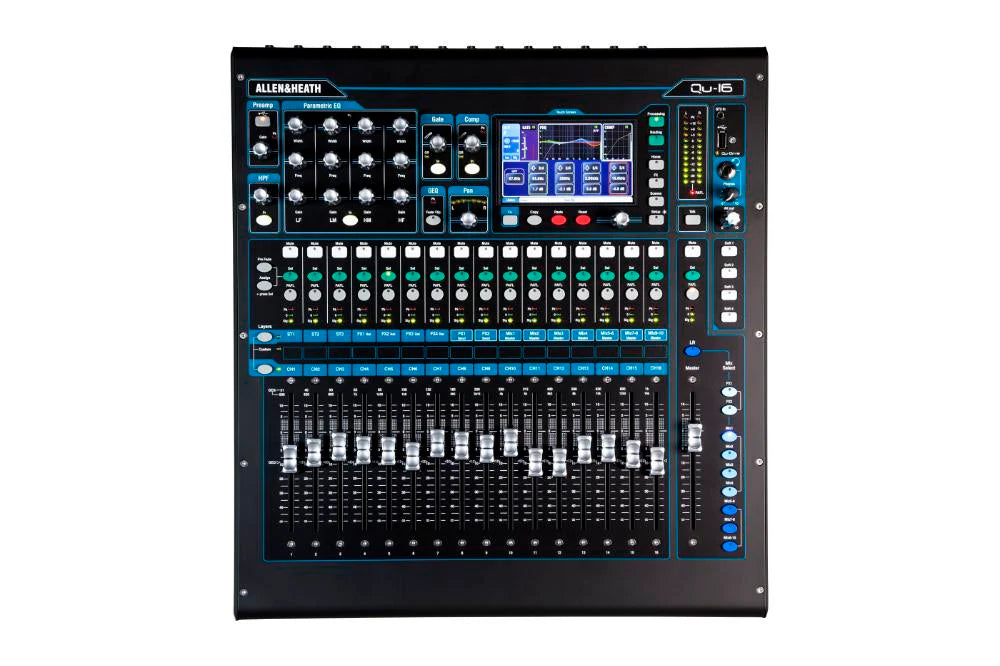 Allen & Heath QU-16C 16-Channel Rackmount Digital Mixer (Chrome Edition) full view