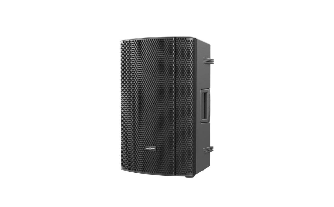 Audiocenter MA12+ 12-inch active DSP loudspeaker with Bluetooth and TWS pairing.