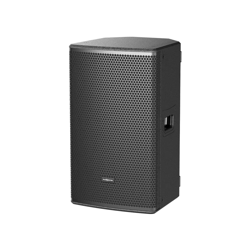 Audiocenter SA312+ 12-inch active loudspeaker with DSP control and Bluetooth.