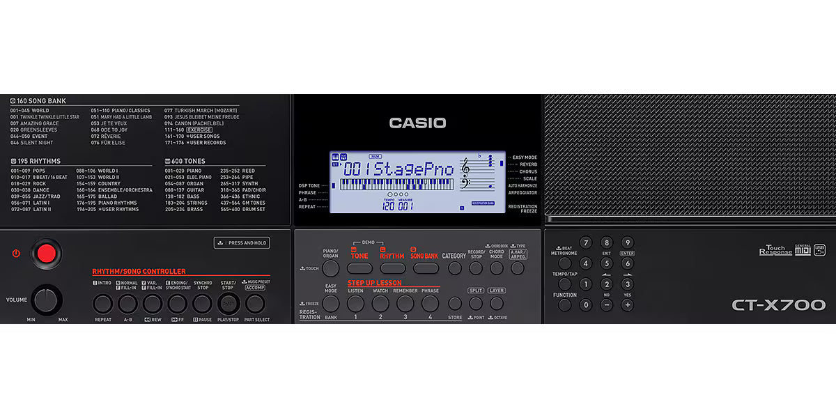 Casio CT-X700 61-Key Portable Keyboard