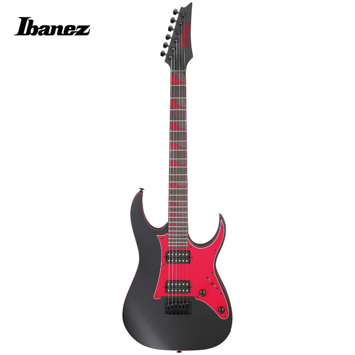 Ibanez GIO GRG131DX Electric Guitar Black Flat finish full view