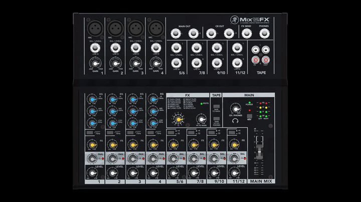Mackie Mix12FX audio mixer