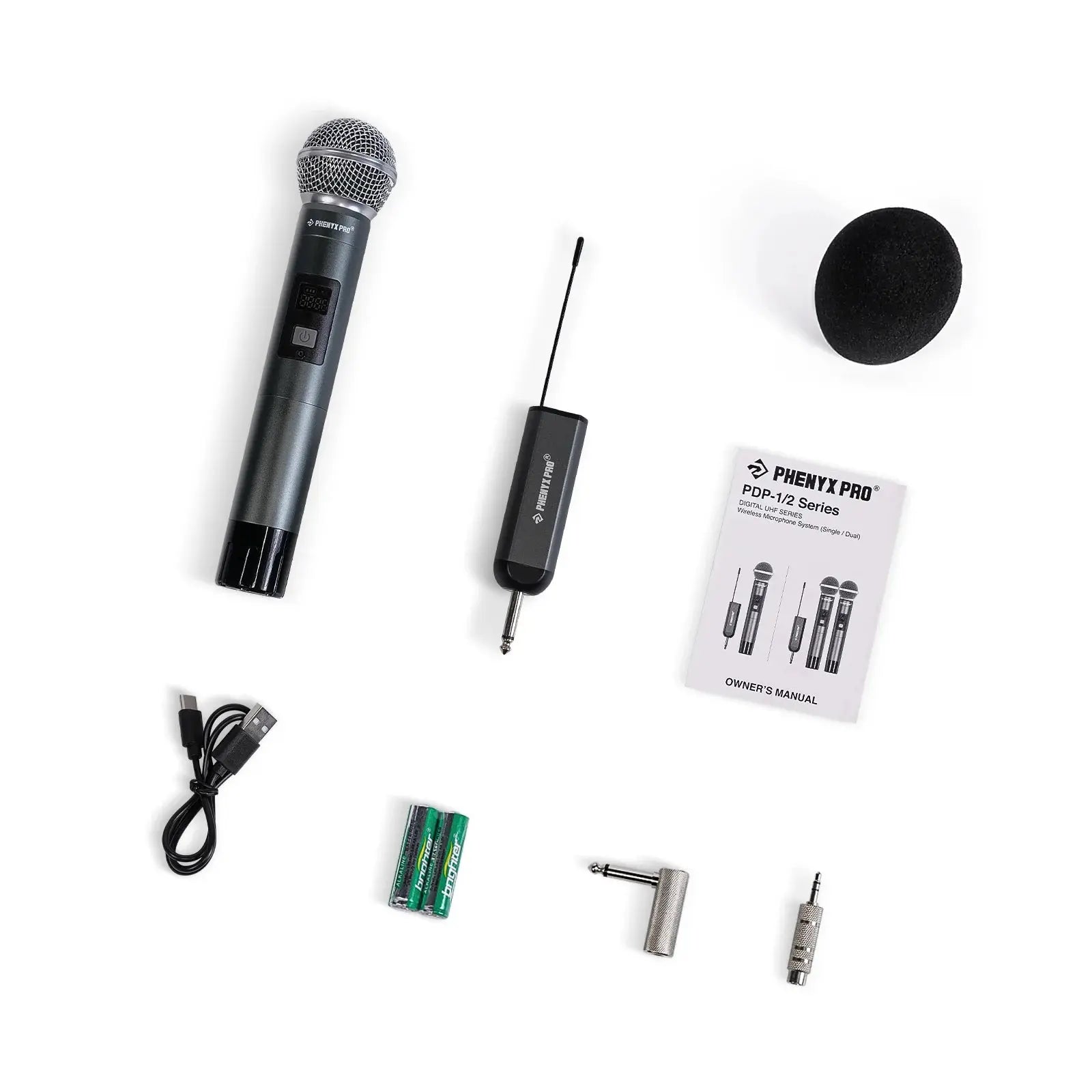 Wireless microphone set with accessories