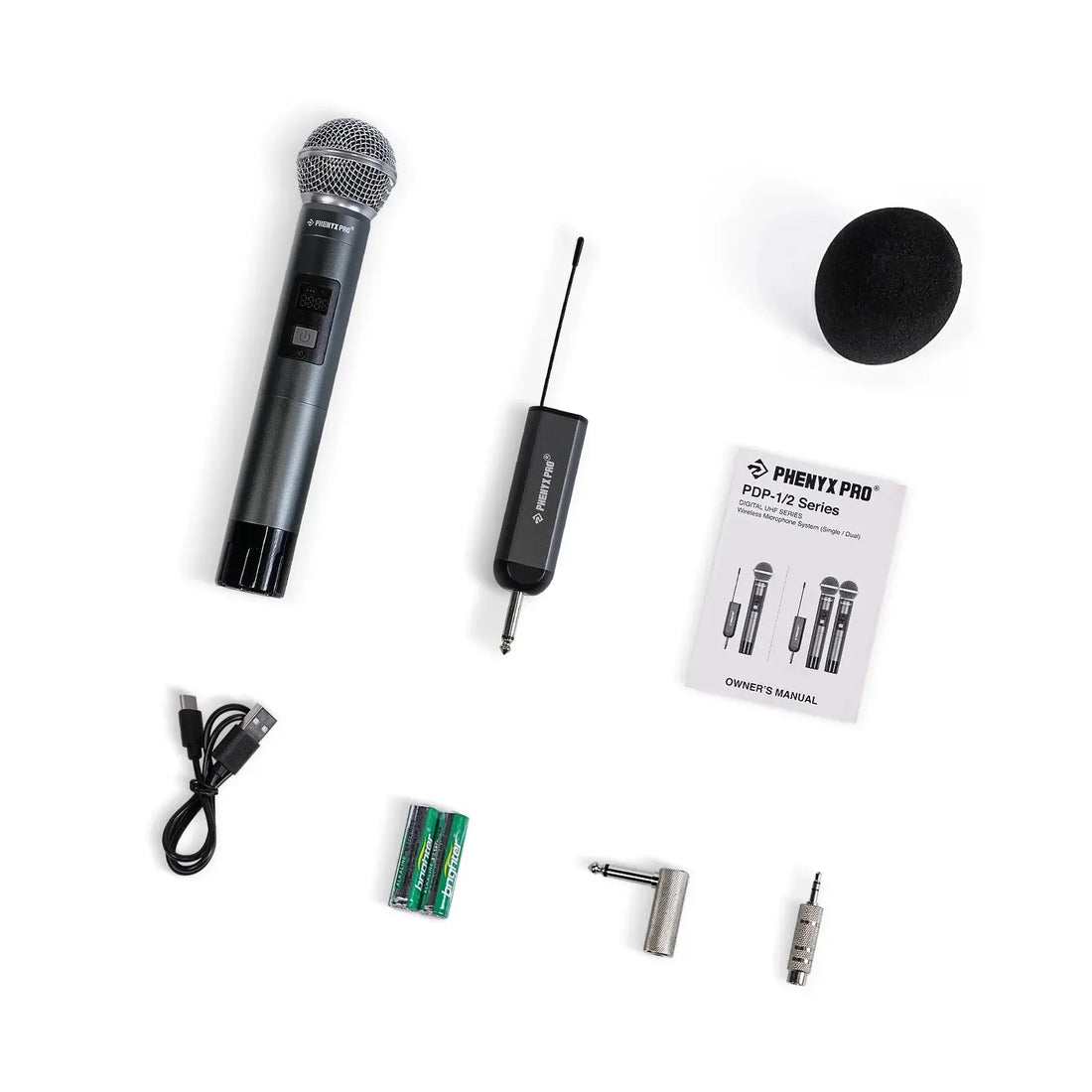 Wireless microphone set with accessories