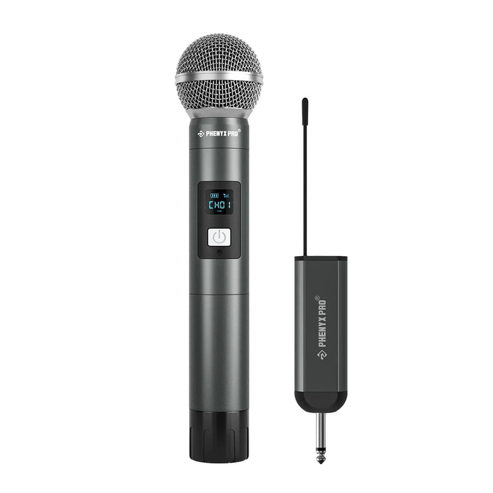 Wireless microphone with receiver