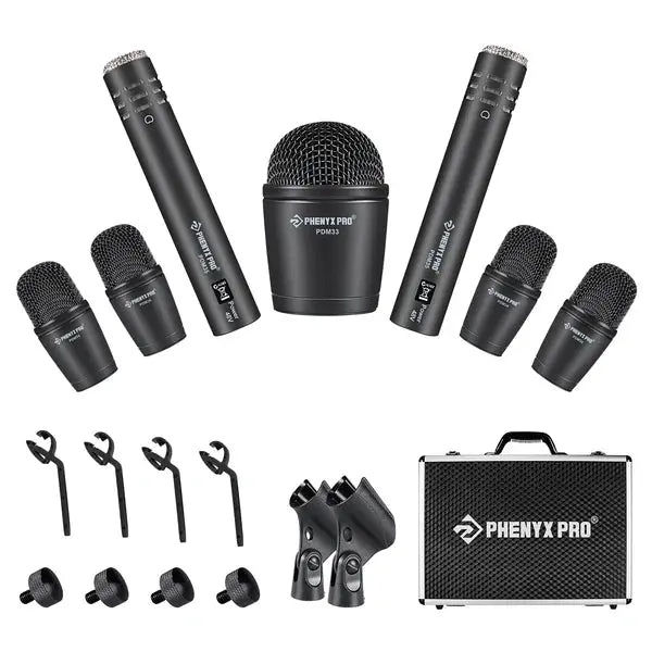 PTD-10 | 7-Piece Drum Microphone Kit w/ Cardioid Patterns