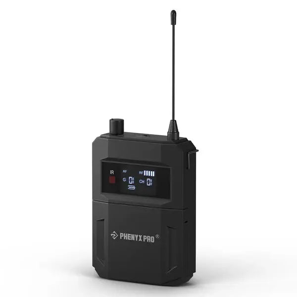 Phenyx Pro Black wireless transmitter with digital display 