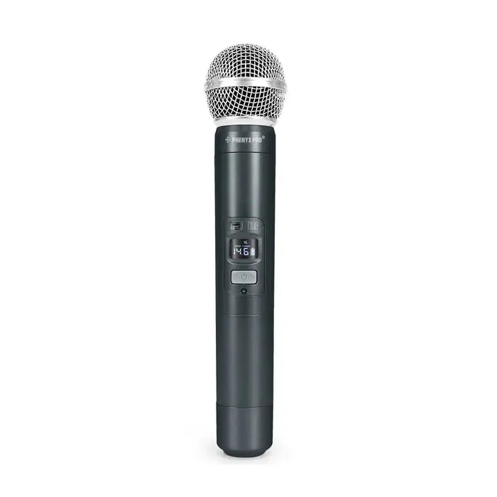 Phenyx Pro PTU-71-2HBlack Wireless Dynamic Handheld Microphone Front