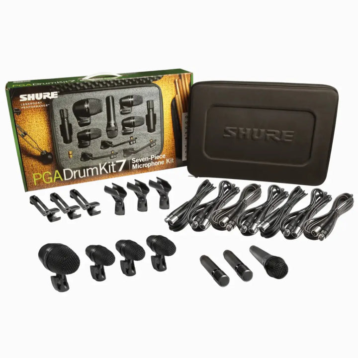 Shure PGA Drum Kit 7 microphone set with packaging 
