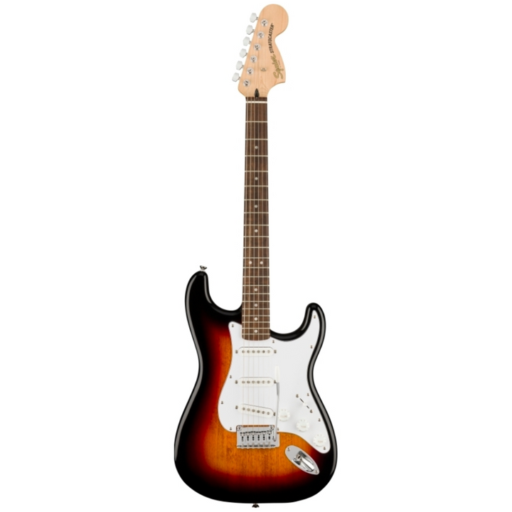 Squier Affinity Stratocaster Electric Guitar with a sunburst finish Full View