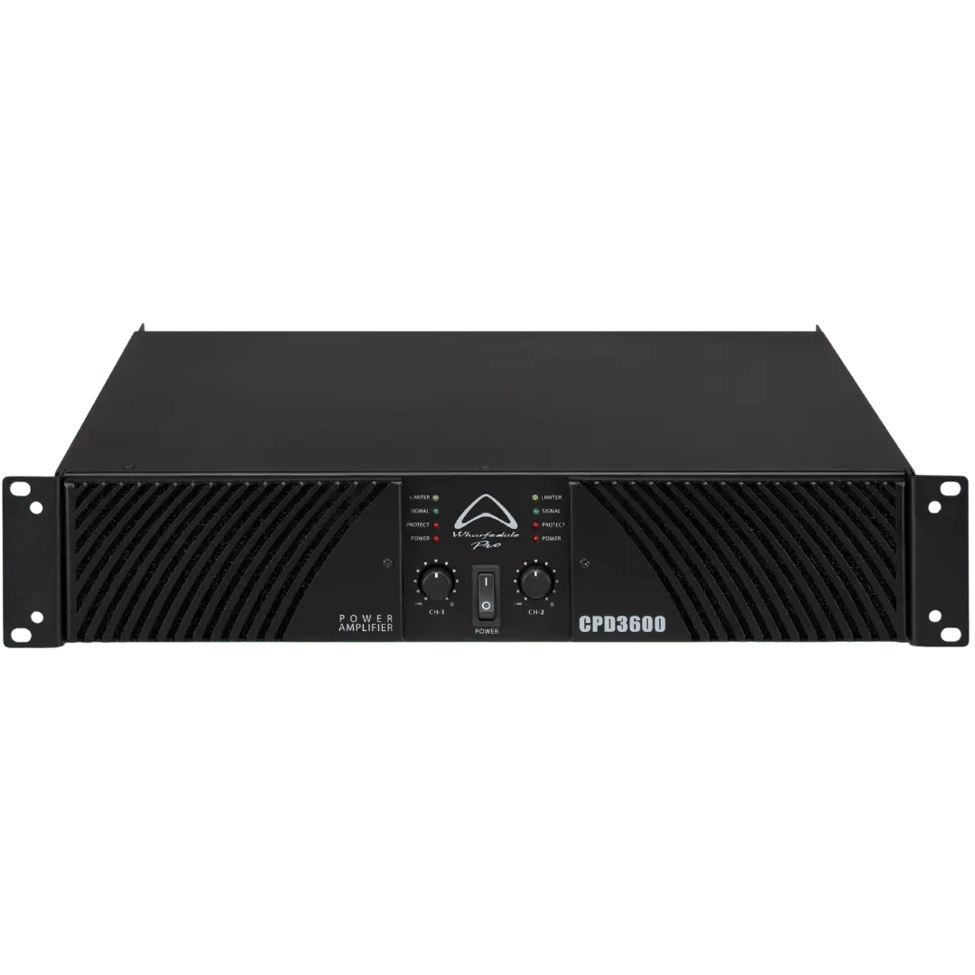 Wharfedale CPD-3600 Class H power amplifier front panel with controls and indicators — available at Hymns Music Nepal.