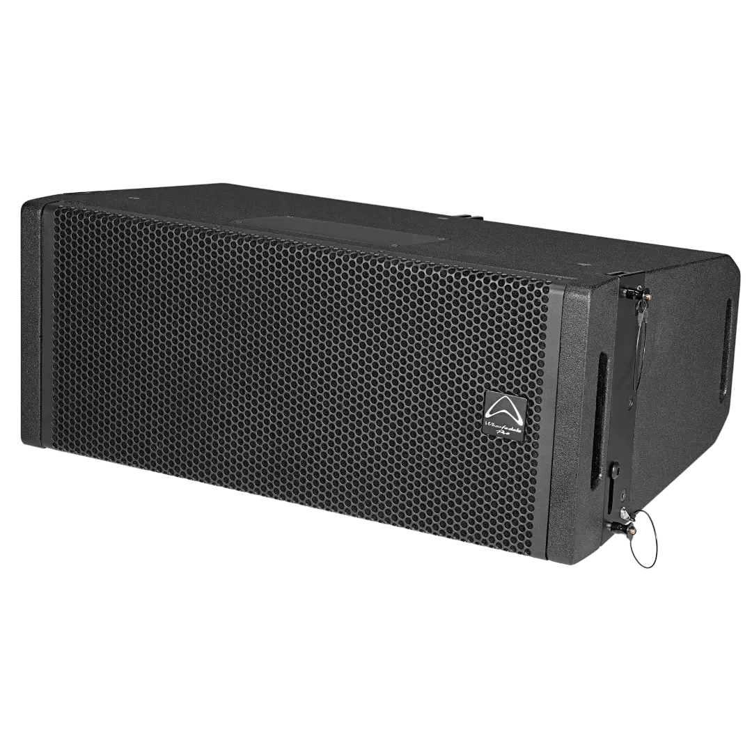 Wharfedale WLA-210A dual 10-inch active line array element with EVO-Fold waveguide, front panel view — available at Hymns Music Nepal.