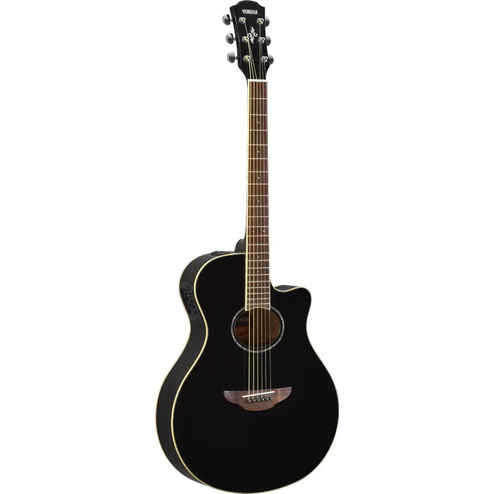 Yamaha APX600 Black – Thinline Acoustic-Electric Guitar with Spruce Top