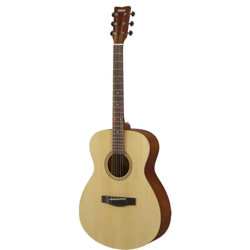 Acoustic guitar with a wooden body and neck 