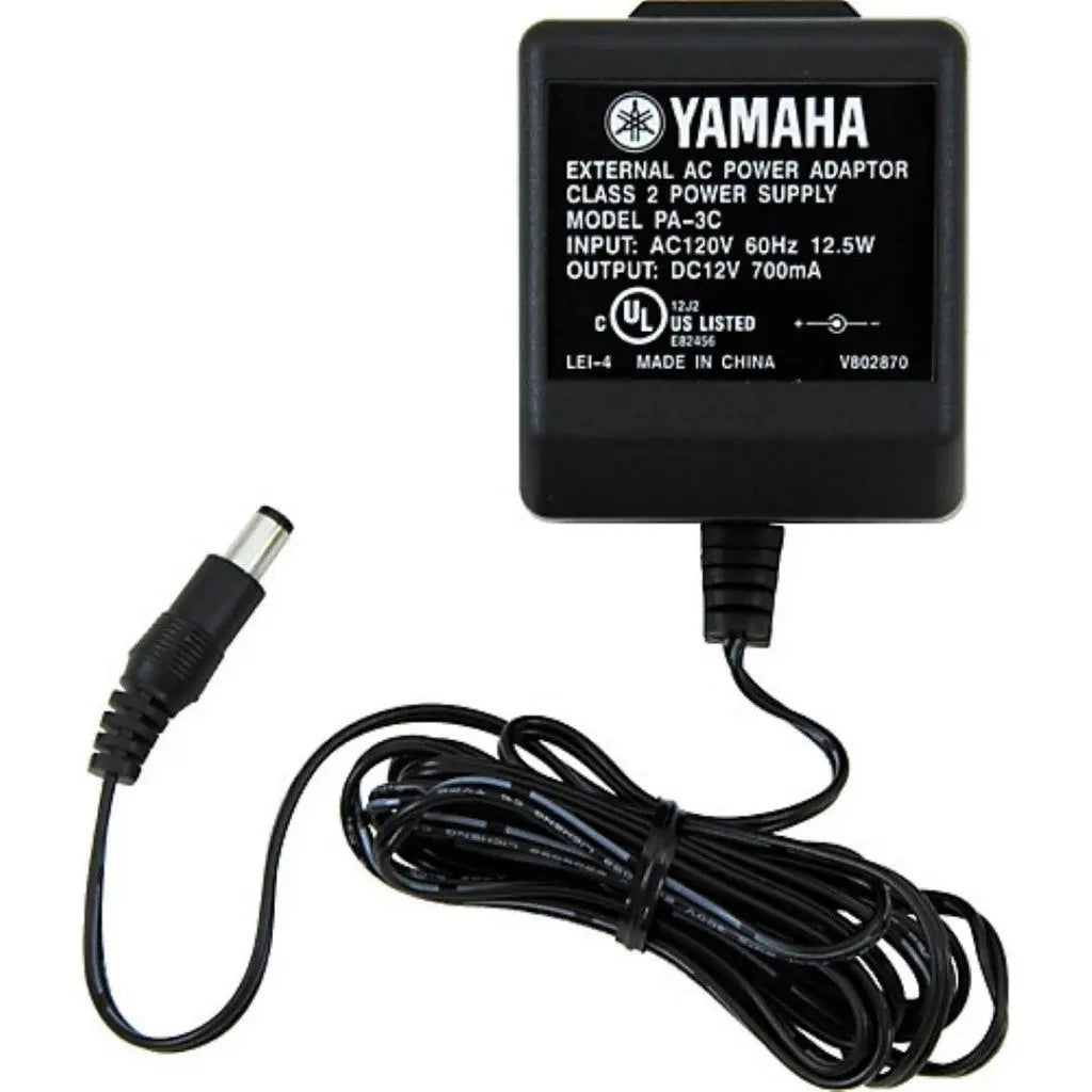 Yamaha PA-3C power adapter for Yamaha PSR and EZ keyboards.