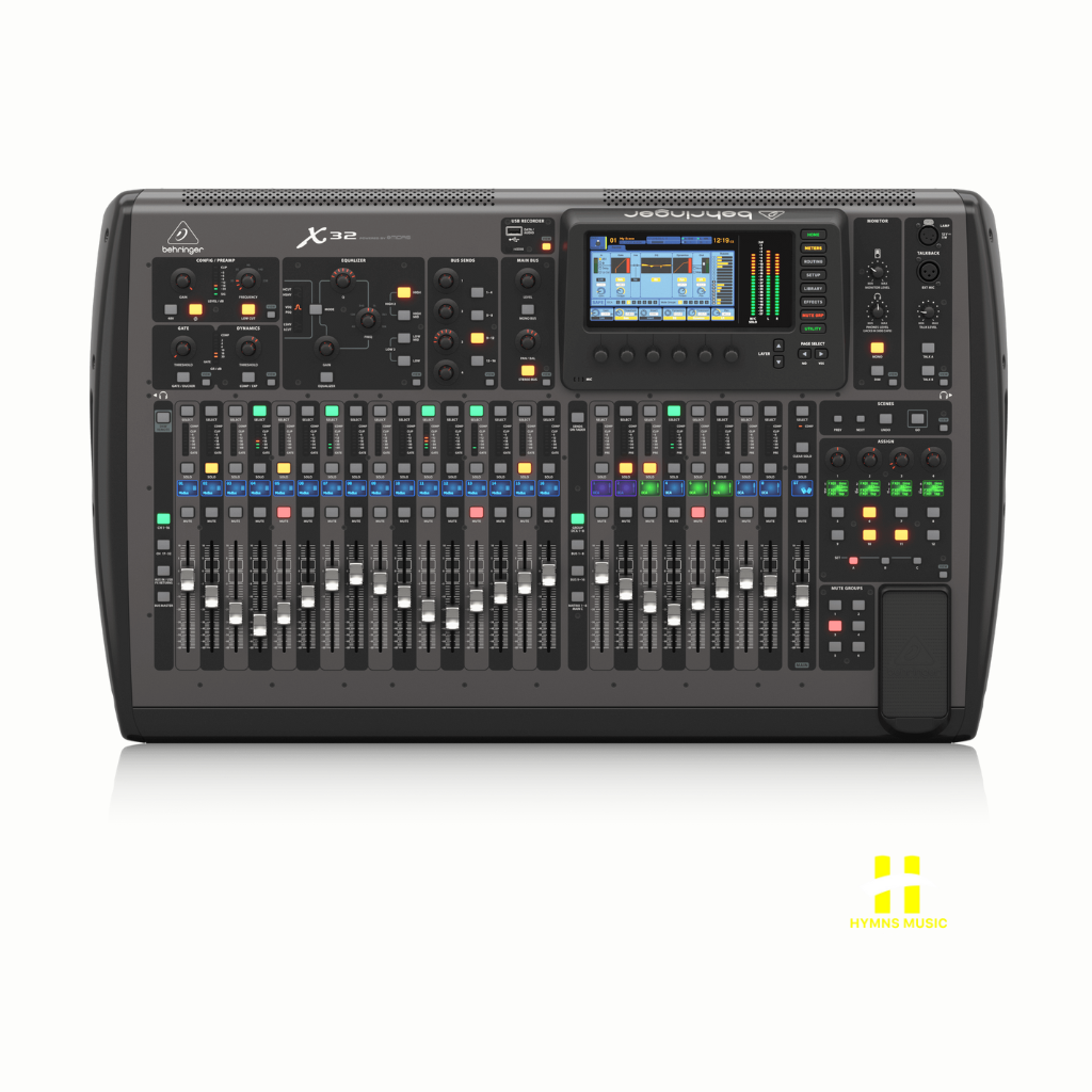 Behringer X32 Digital Mixing Console with 32 Midas Preamps Front