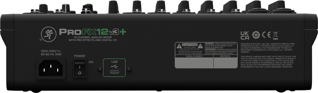 Mackie ProFX12v3+ — 12-Channel Analog Mixer With Enhanced FX, USB Recording Modes, and Bluetooth® Hymns Music